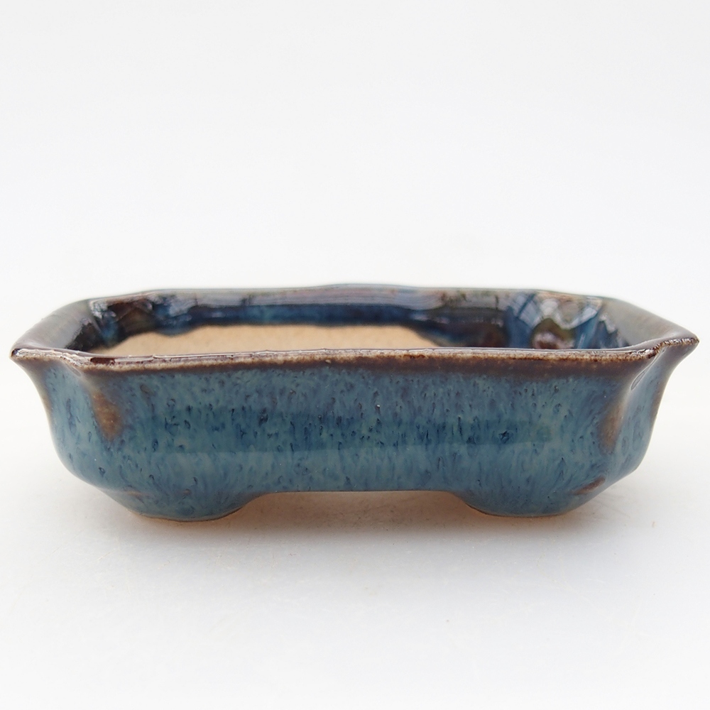 Mini bonsai bowl 6 x 4 x 1,5 cm, colour blue