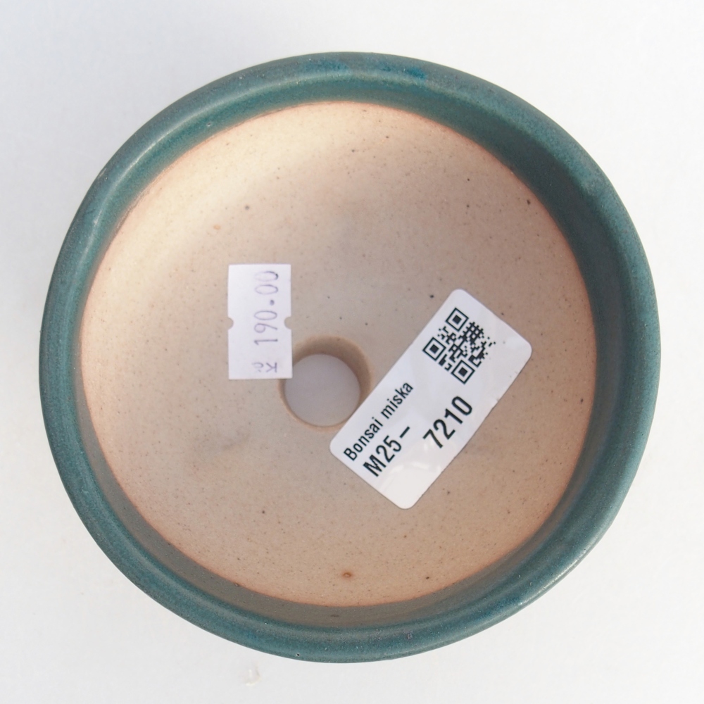 Ceramic bonsai bowl 10 x 10 x 5 cm, colour blue