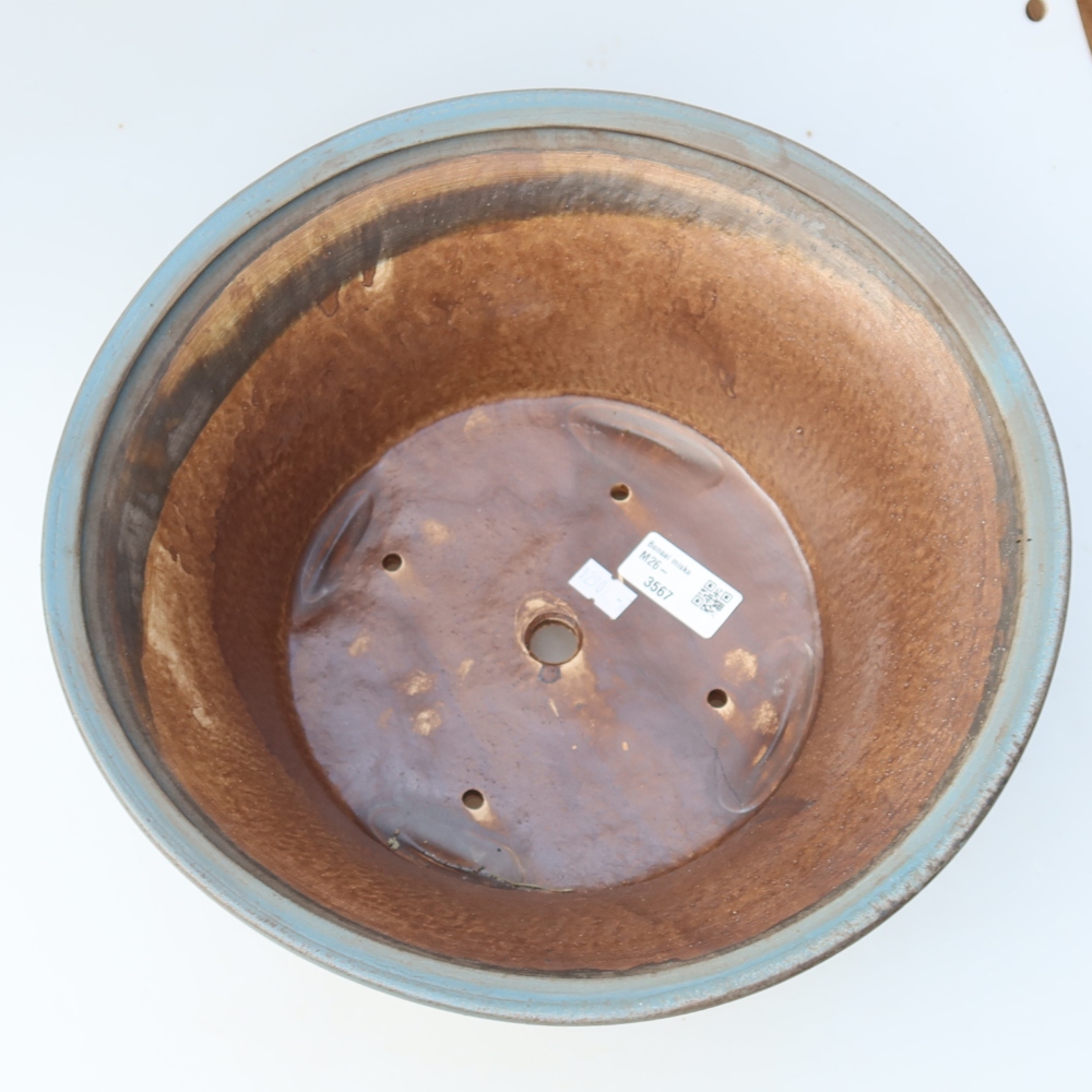 Ceramic bonsai bowl 29 x 29 x 12,5 cm, colour blue