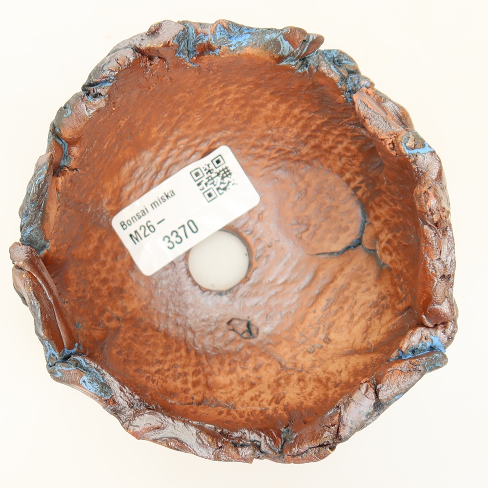 Ceramic Shell, 10.5 x 10 x 7.5 cm, blue