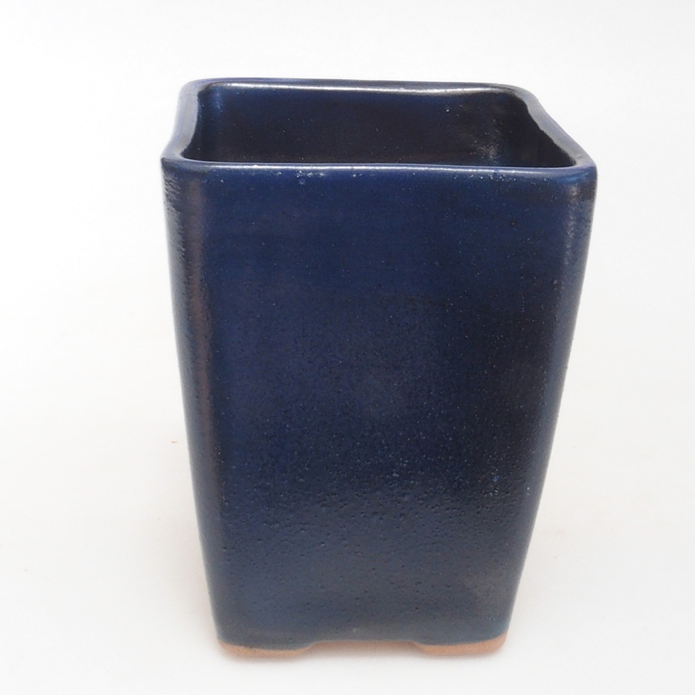 Ceramic bonsai bowl 8,5 x 8,5 x 11 cm, color blue