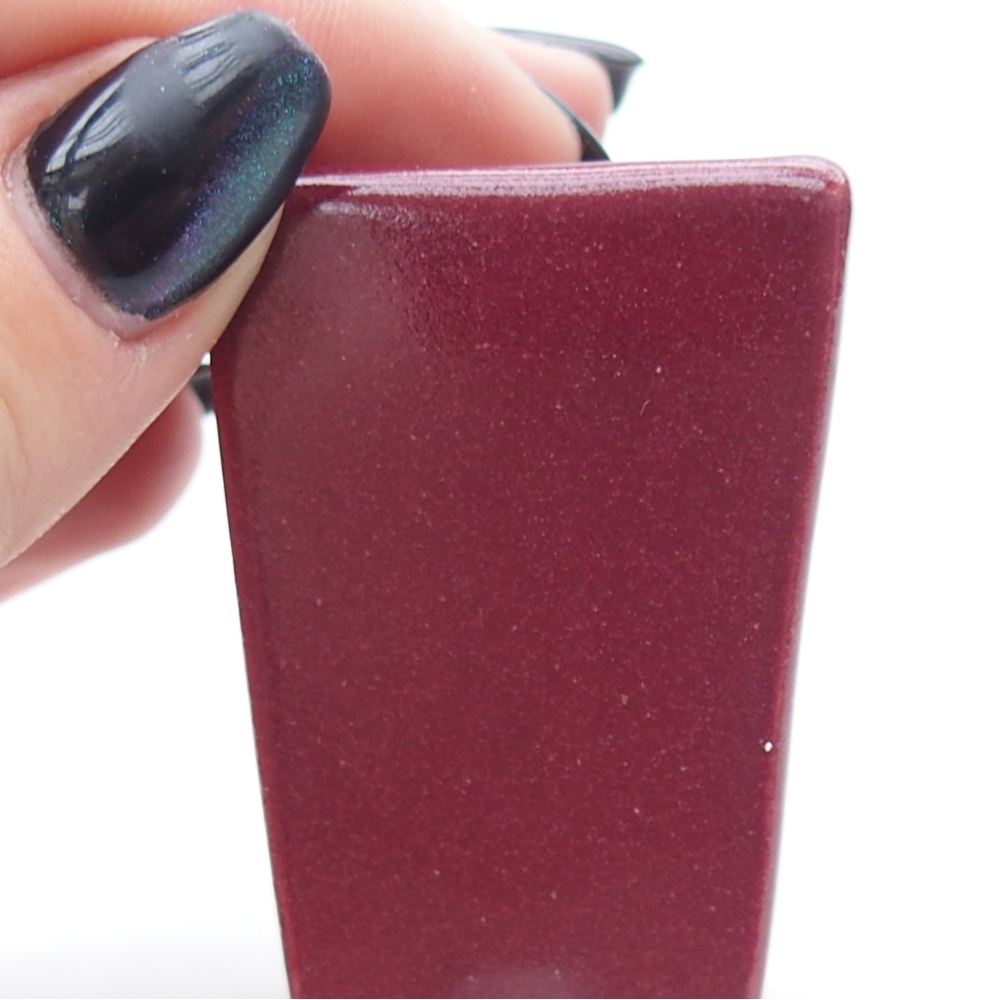 Mini bonsai bowl 3,5 x 3,5 x 5 cm, colour burgundy