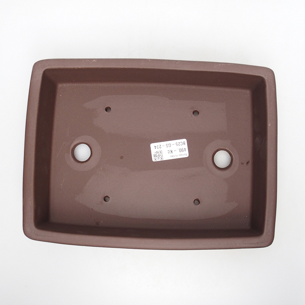Bowl 25 x 20 x 6 cm brown