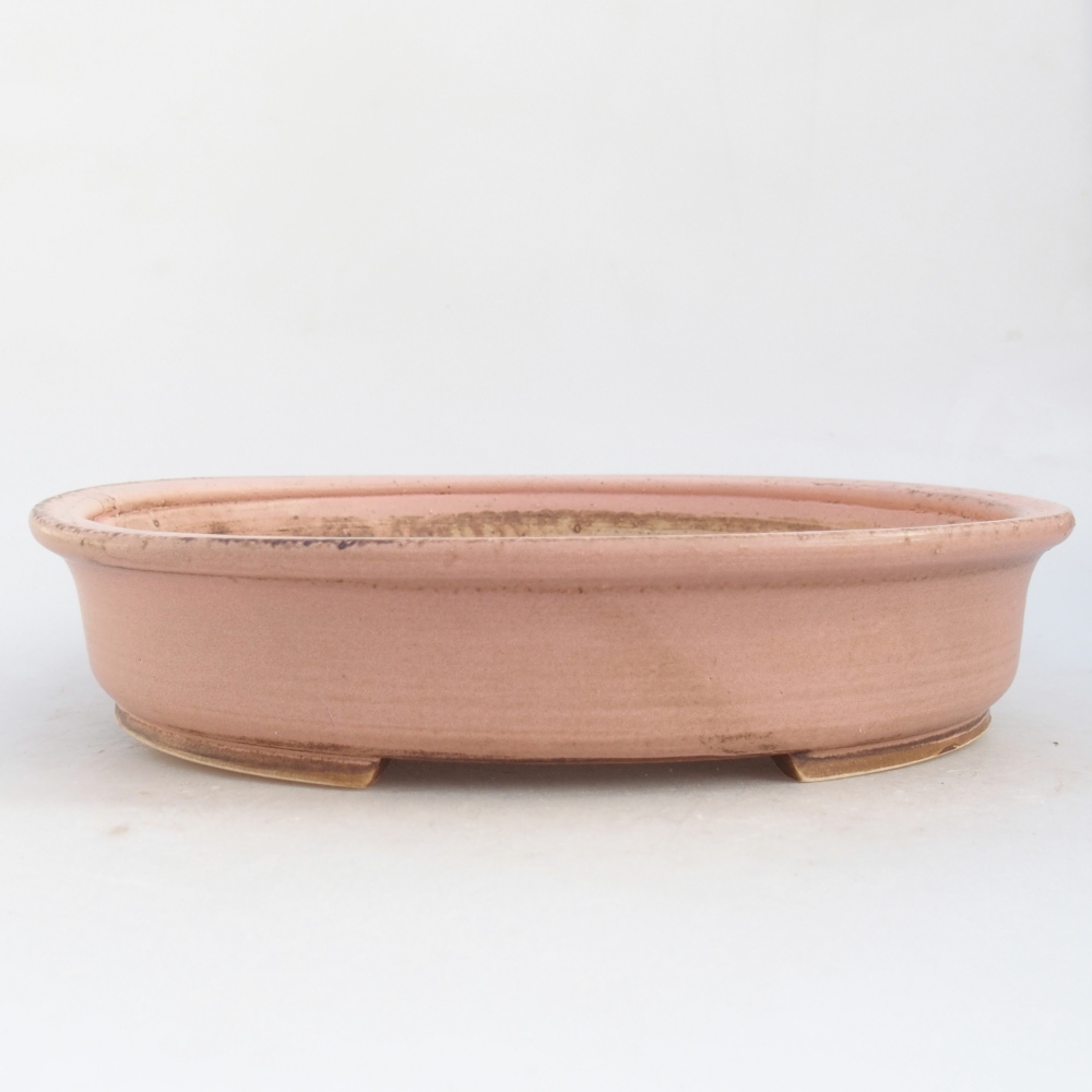 Ceramic bonsai bowl 24 x 21 x 5 cm, pink