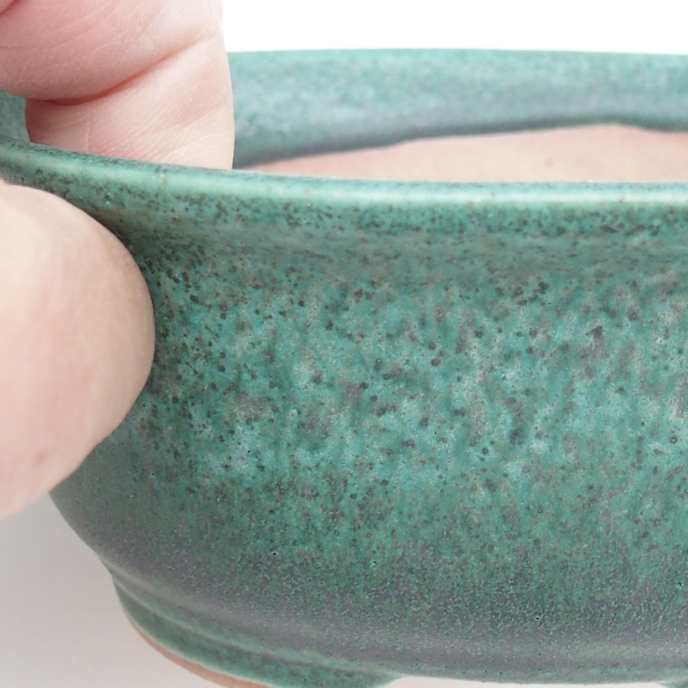 Bonsai bowl H30 - 12 x 10,5 x 5,5 cm. - green