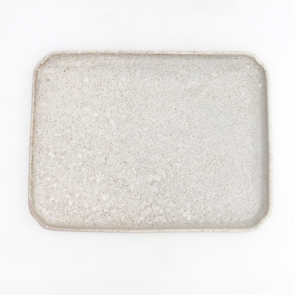 Ceramic saucer H20 - 26,5 x 20 x 1,5 cm - green