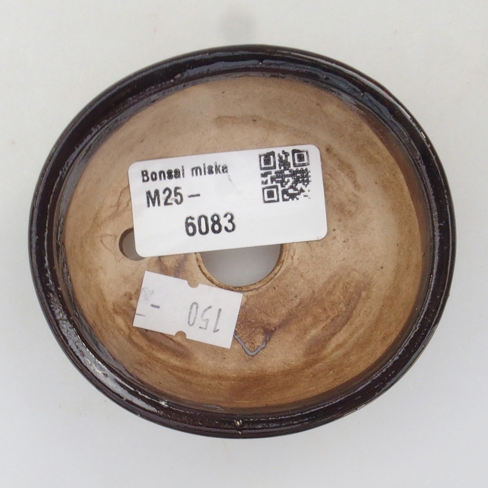 Ceramic bonsai bowl 10,5 x 9 x 4 cm, color black
