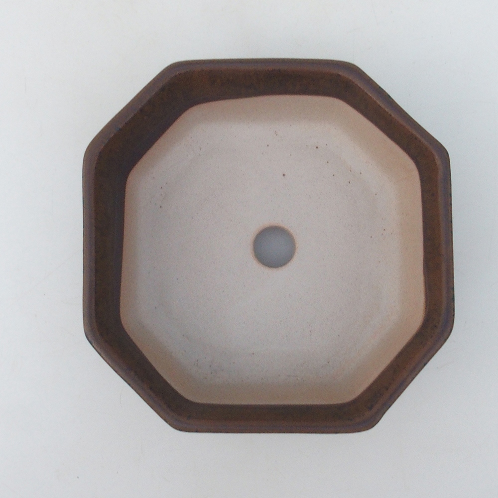Bonsai bowl H13 - 12.5 x 12.5 x 4.5 cm. - green