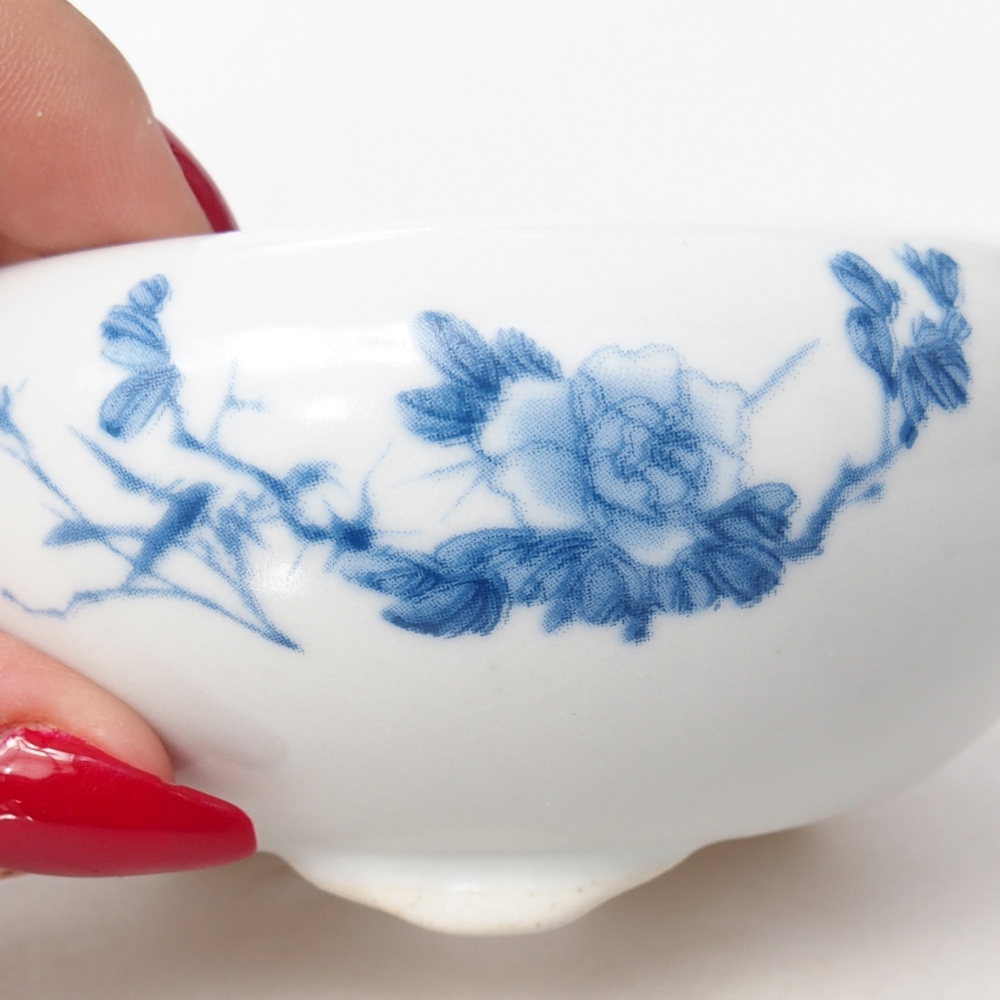 Ceramic bonsai bowl 10 x 10 x 5 cm, colour white