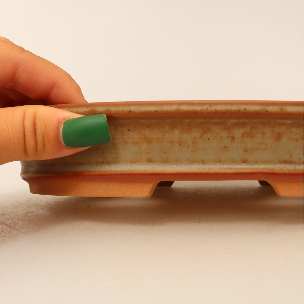 Ceramic Bowl  21 x 14.5 x 3.5 cm, beige
