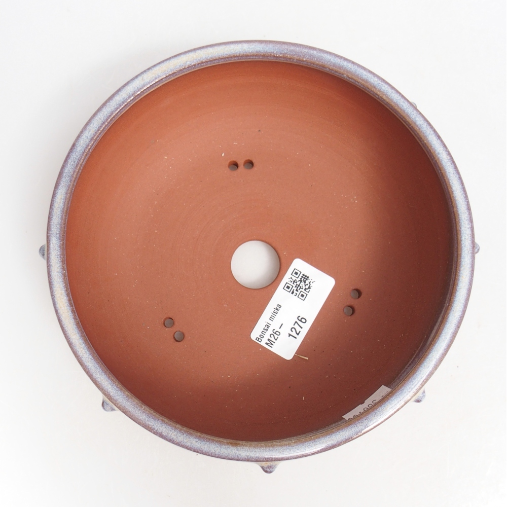 Ceramic bonsai bowl 16 x 16 x 5,5 cm, colour blue