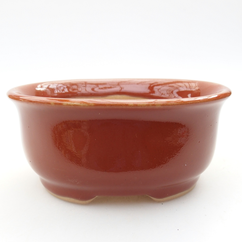 Ceramic bonsai bowl 12 x 10 x 5,5 cm, brown