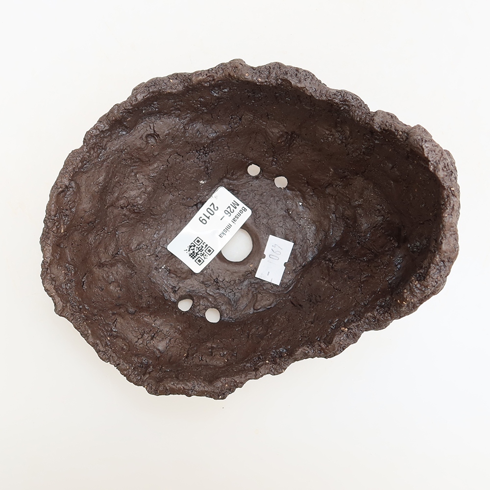 Ceramic Shell, 14.5 x 12 x 13 cm, brown
