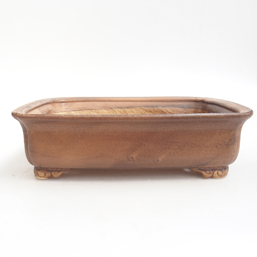 Ceramic bonsai bowl  25 x 20 x 7,5  cm, color  pink