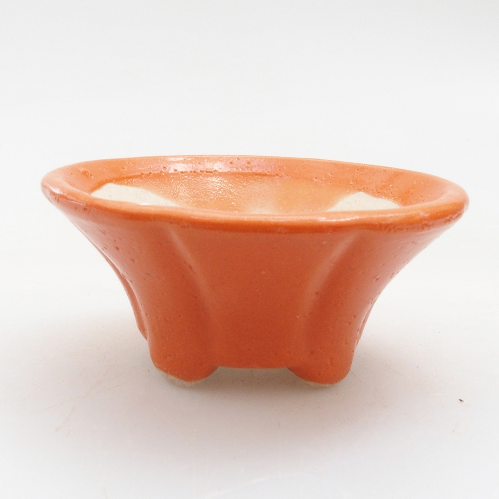 Mini bonsai bowl 5 x 5 x 2,5 cm, color orange