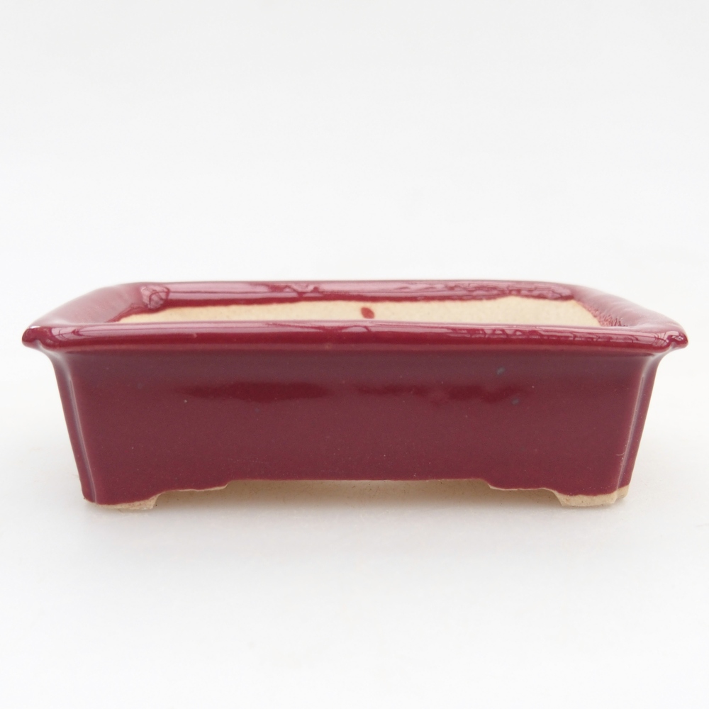 Mini bonsai bowl 7,5 x 5 x 2 cm, burgundy