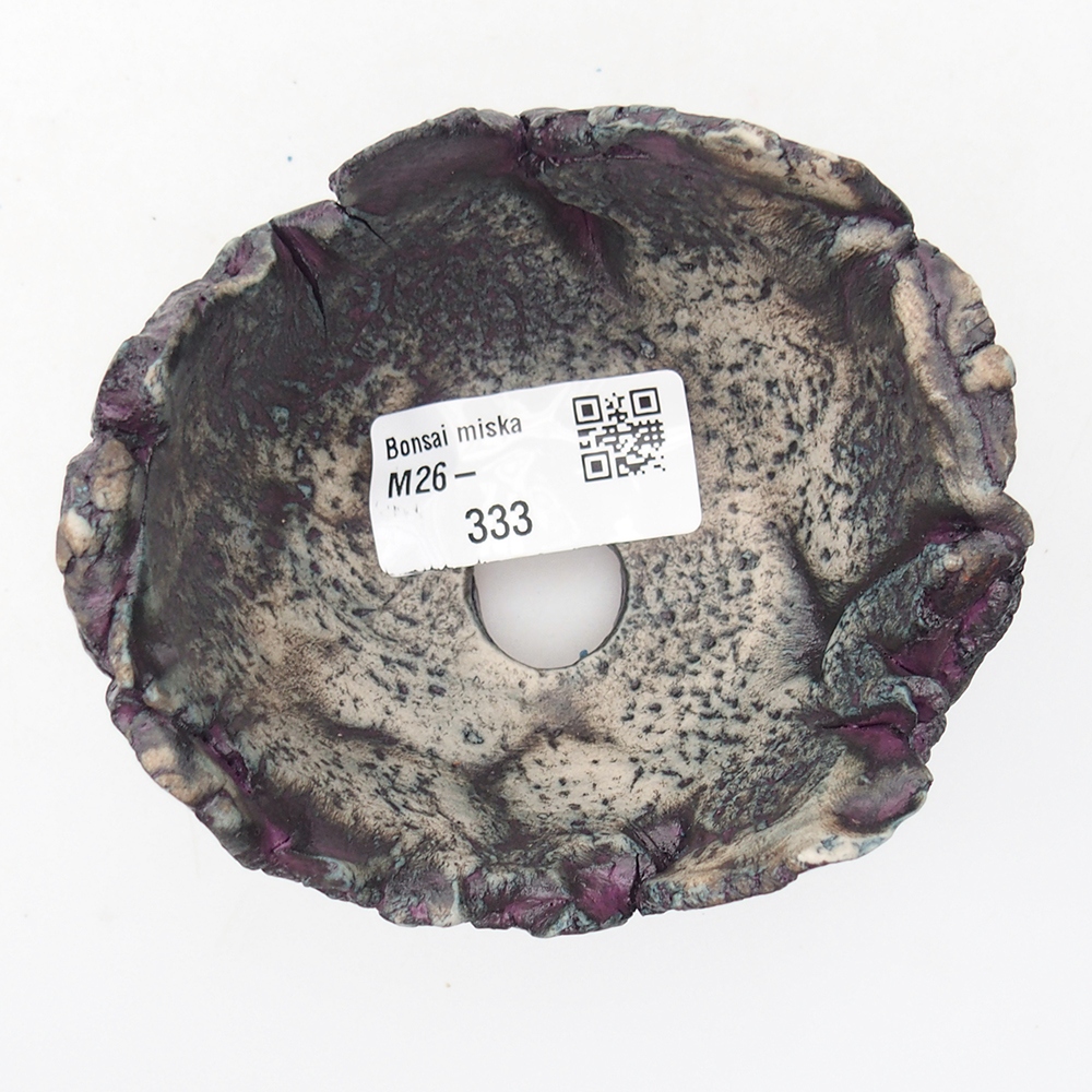 Ceramic Shell 9,5 x 8,5 x 6 cm , colour purple