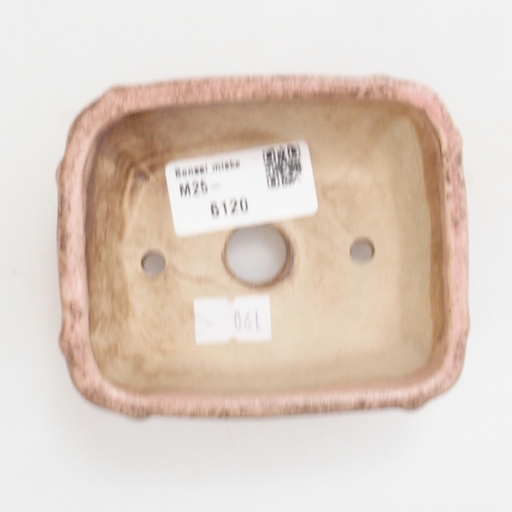 Ceramic bonsai bowl 10 x 8,5 x 4,5 cm, color pink