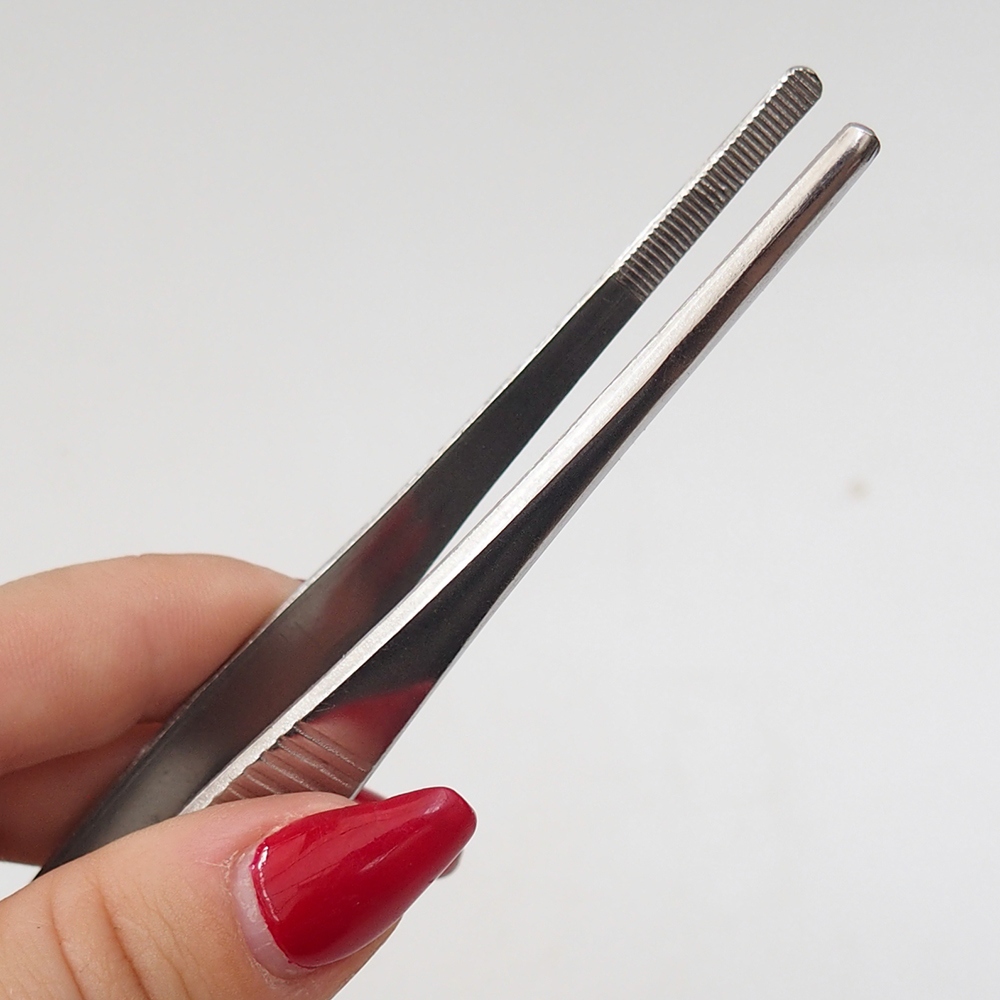 Spatula and tweezers 22 cm - stainless steel