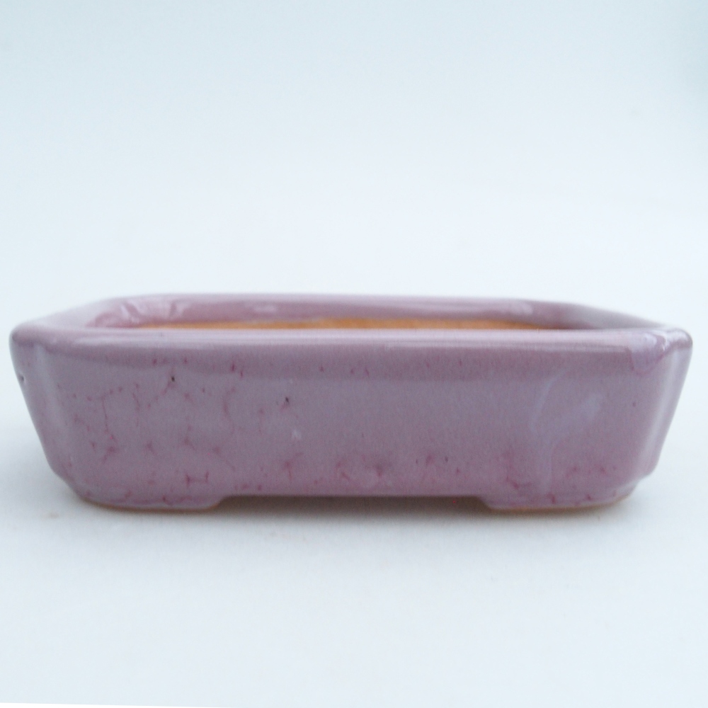 Ceramic bonsai bowl 12 x 9 x 3 cm, pink