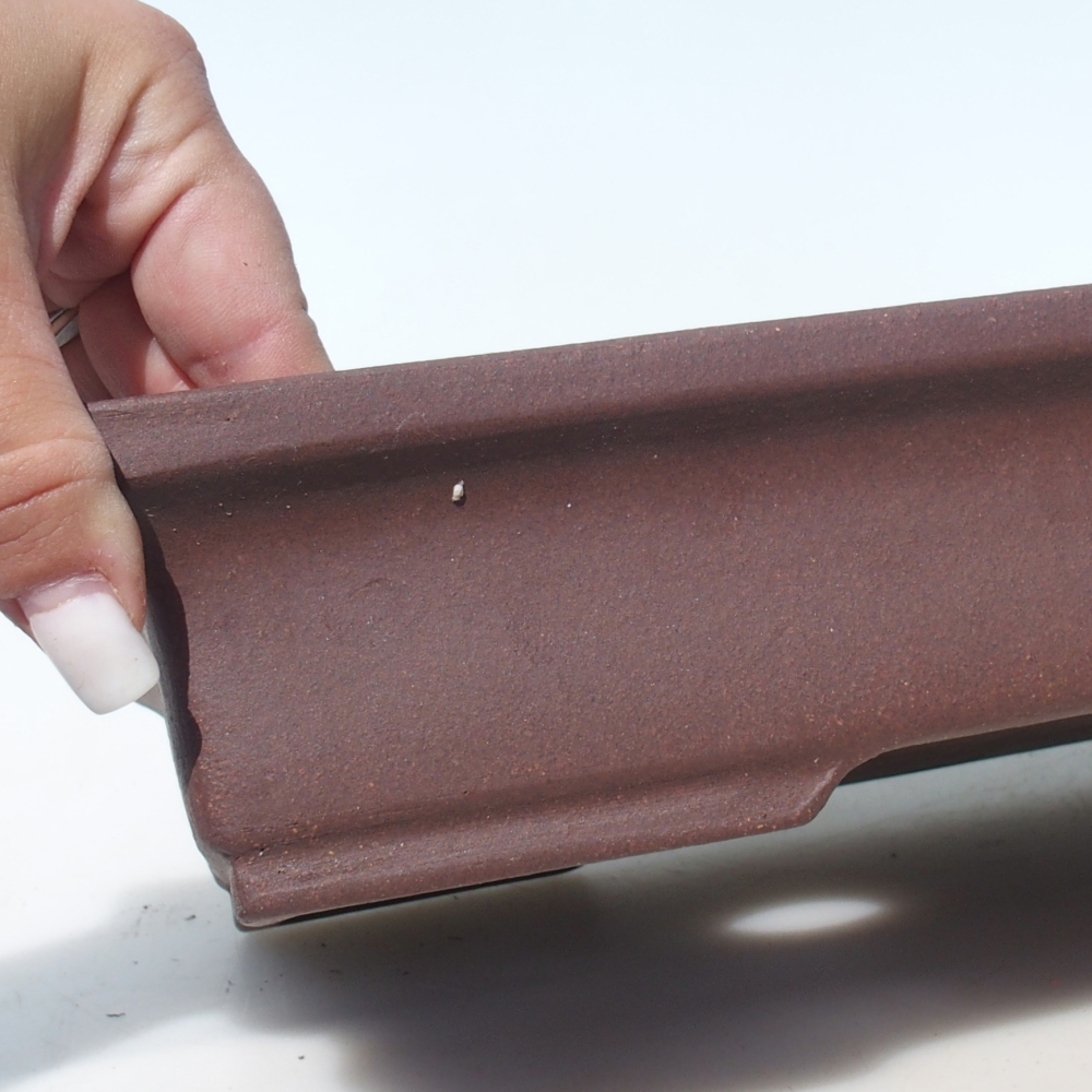 Bonsai bowl 36,5 x 24 x 6,5 cm birch brown