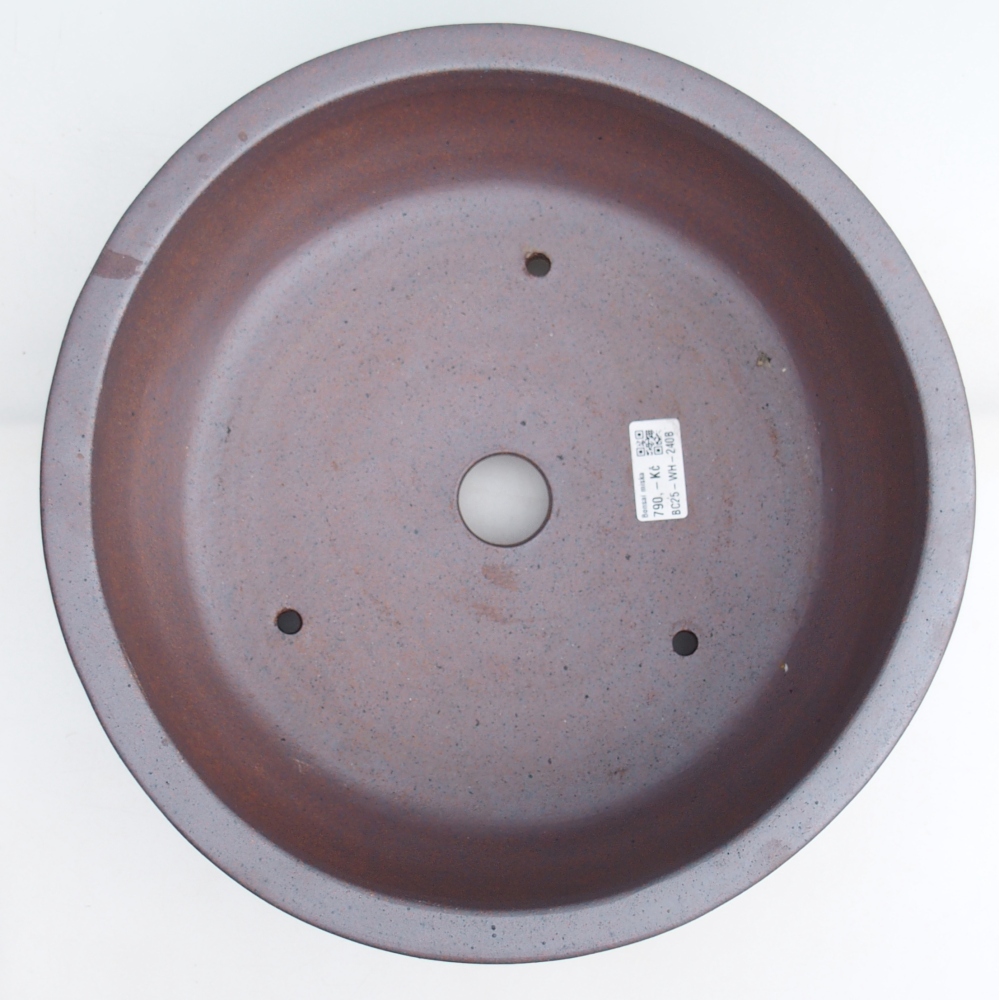 Ceramic bonsai bowl 31,5 x 31,5 x 12 cm, metal colour