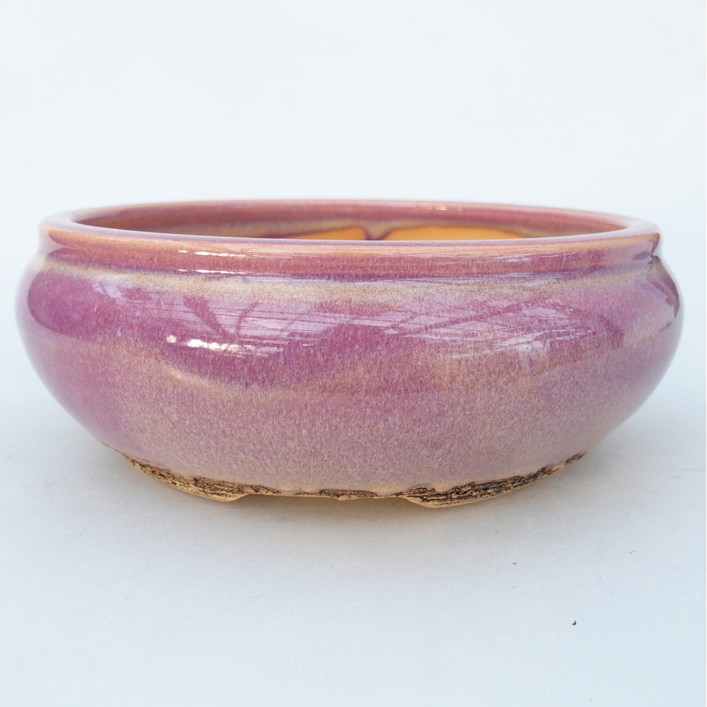 Ceramic bonsai bowl 15 x 15 x 5,5 cm, colour purple