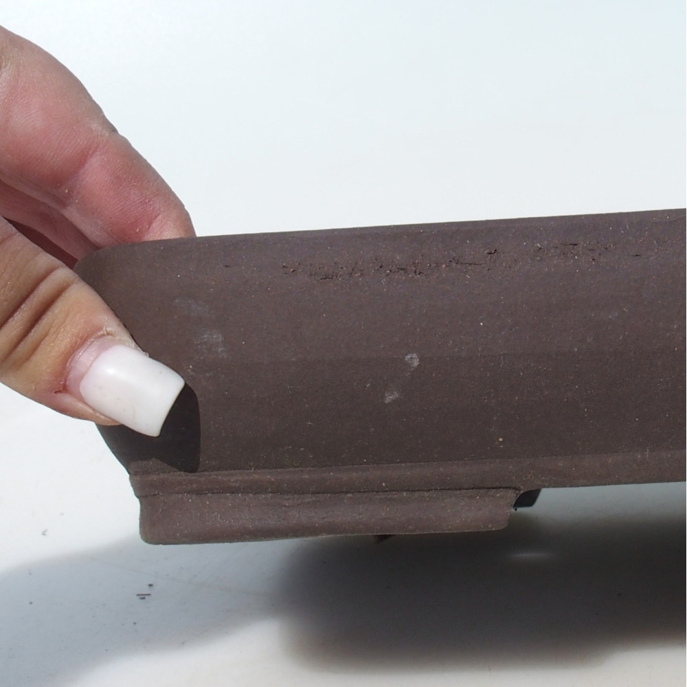 Bonsai bowl 25,5 x 17,5 x 5 cm birch brown