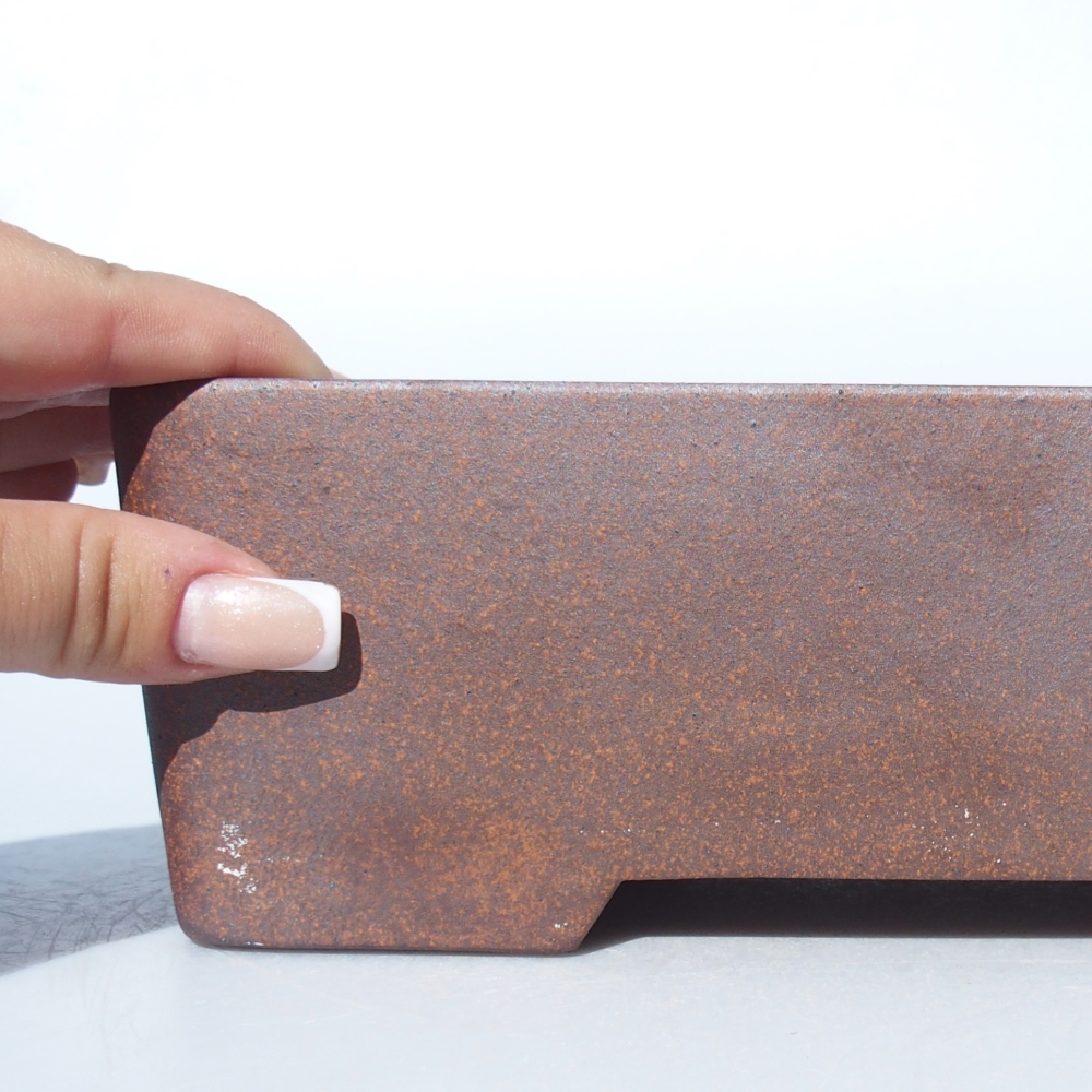 Bowl 23 x 14 x 7 cm brown