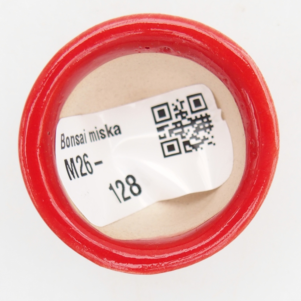 Mini bonsai bowl 4 x 4 x 2,5 cm, colour red