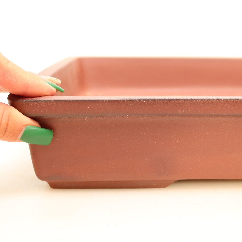 Ceramic Bowl  45 x 29 x 6.5 cm, brick red - PICKUP ONLY or pallet shipping