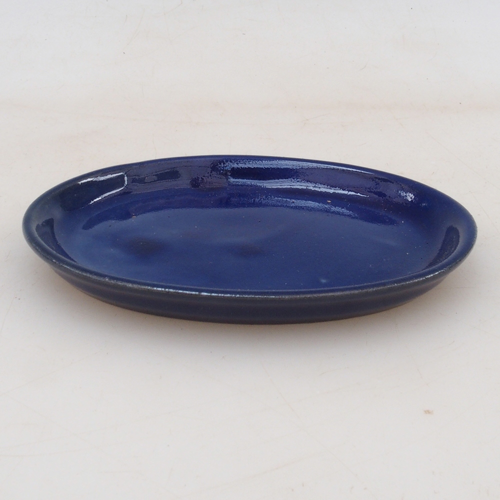 Ceramic bowl H04 - 10.5 x 8 x 1 cm - blue