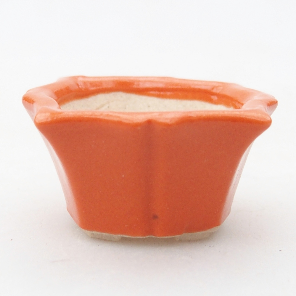 Mini bonsai bowl 3,5 x 3,5 x 2 cm, orange