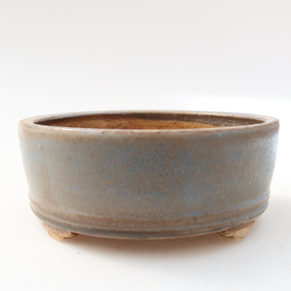 Ceramic bonsai bowl 9 x 9 x 3,5 cm, colour blue