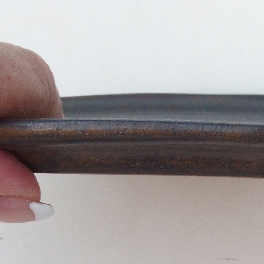 Ceramic bowl H51 -18.5 x 14.5 x 1 cm - brown