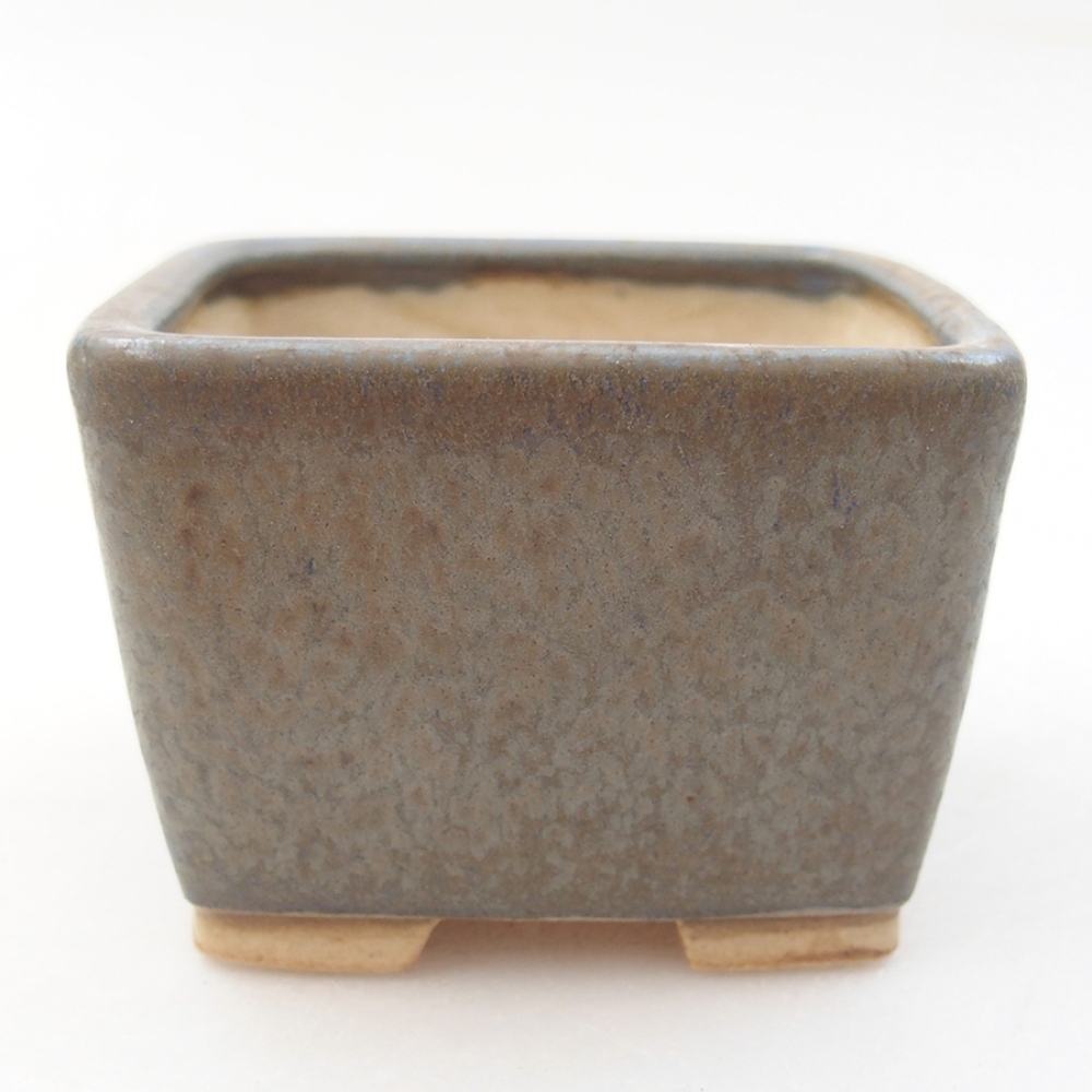 Ceramic bonsai bowl 6 x 6 x 4,5 cm, color blue