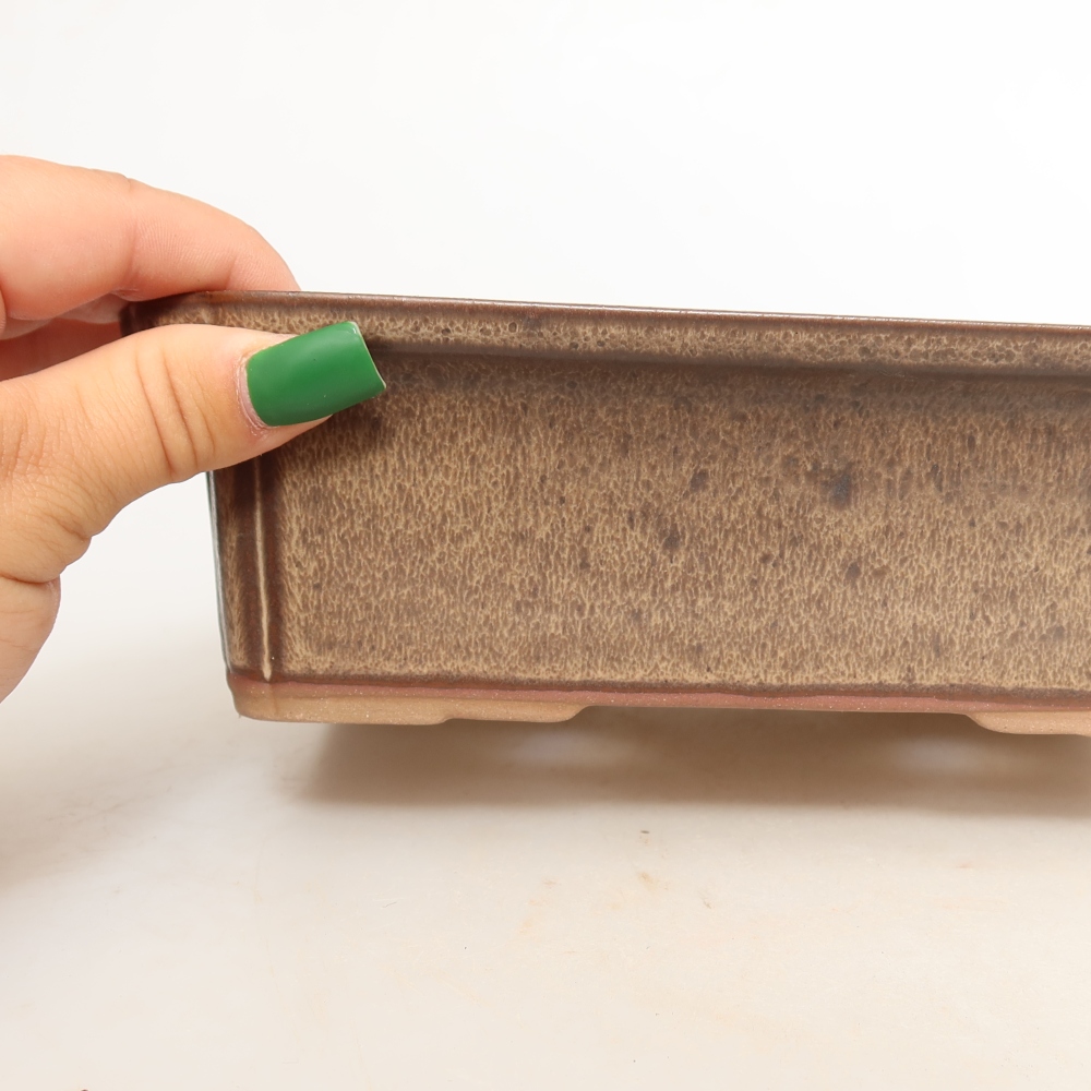 Ceramic Bowl, 20 x 15.5 x 5.5 cm, brown