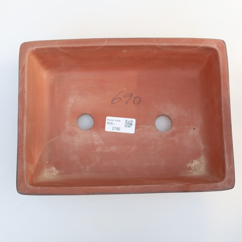 Ceramic Bowl  25.5 x 19 x 7 cm, brick red