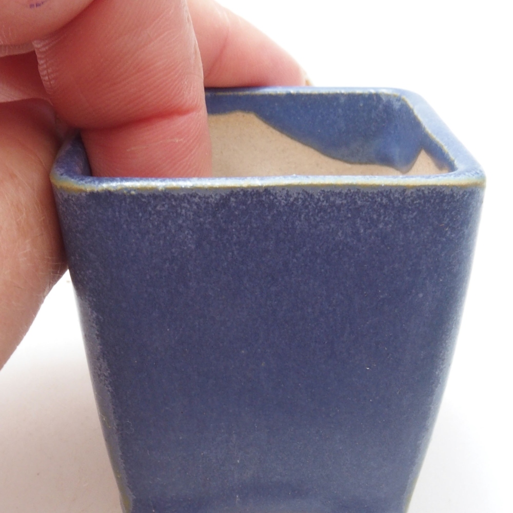 Mini bonsai bowl 4,5 x 4,5 x 4,5 cm, color blue