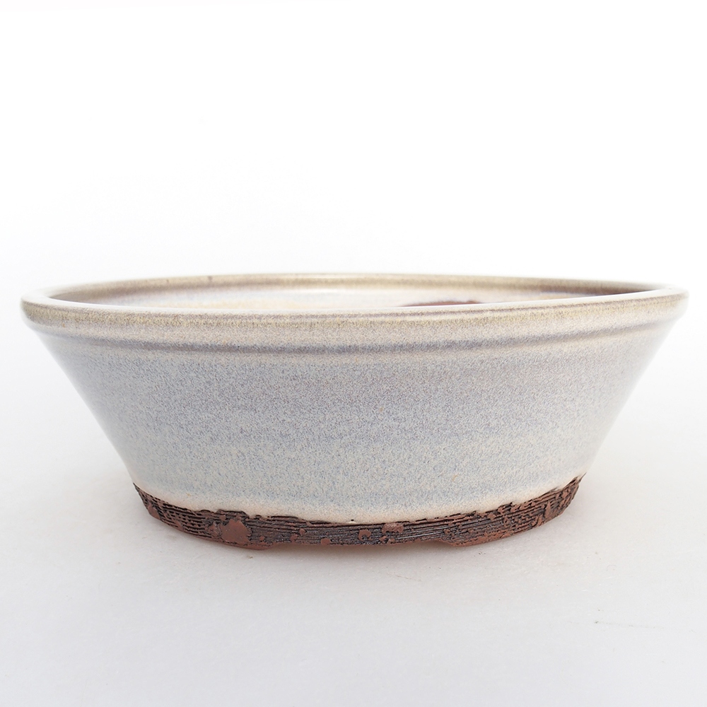 Ceramic bonsai bowl 19 x 19 x 6 cm, colour blue