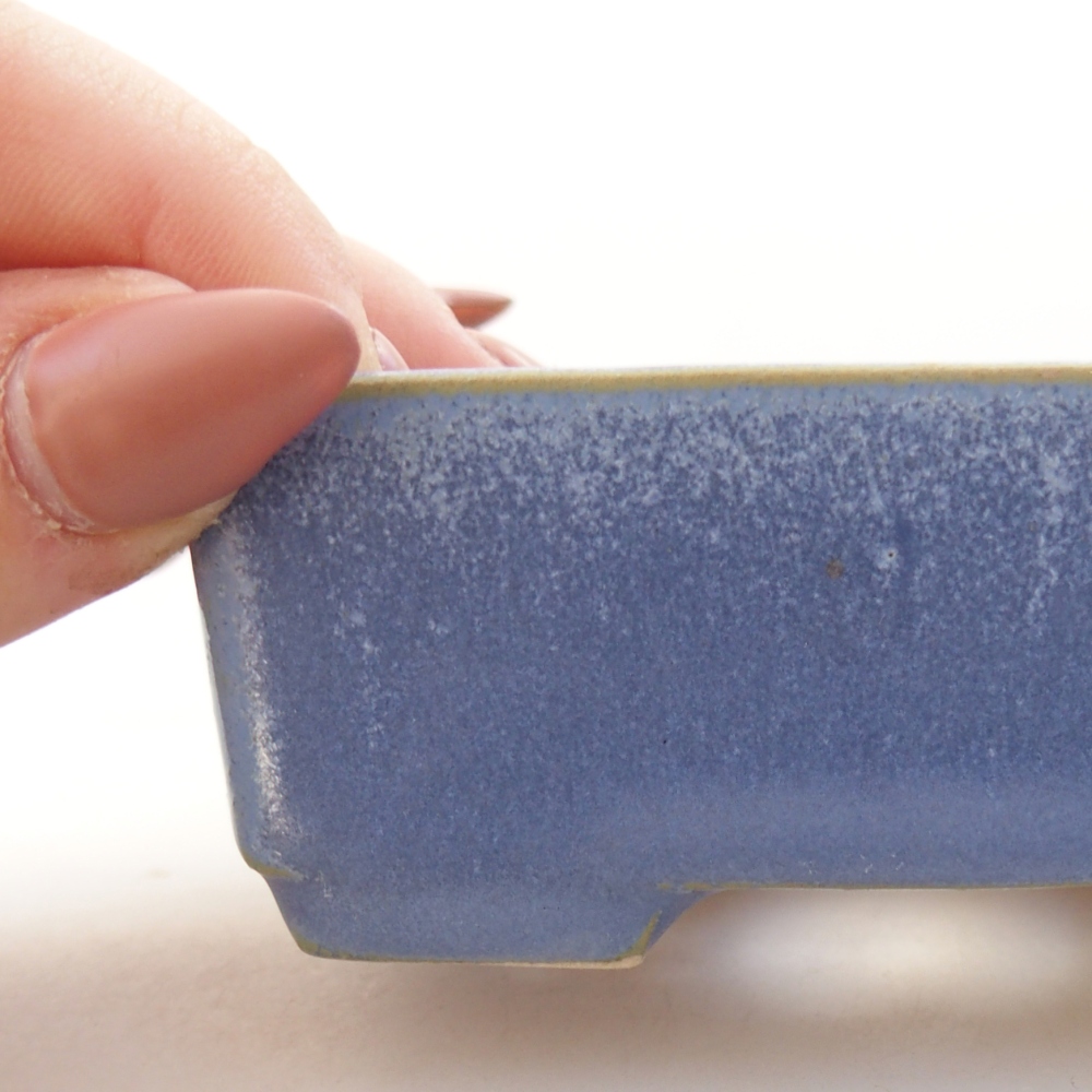 Ceramic bonsai bowl 8,5 x 7 x 3,5 cm, colour blue