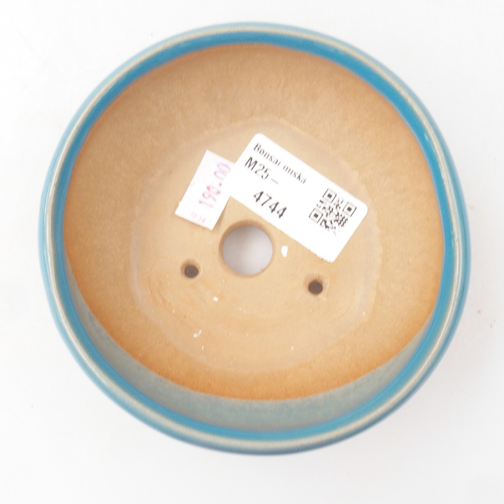 Ceramic bonsai bowl 11 x 11 x 5 cm, color blue