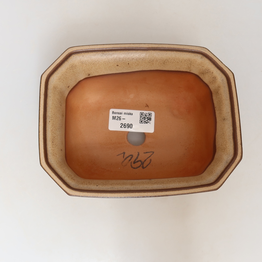 Ceramic Bowl  15 x 12 x 7 cm, beige