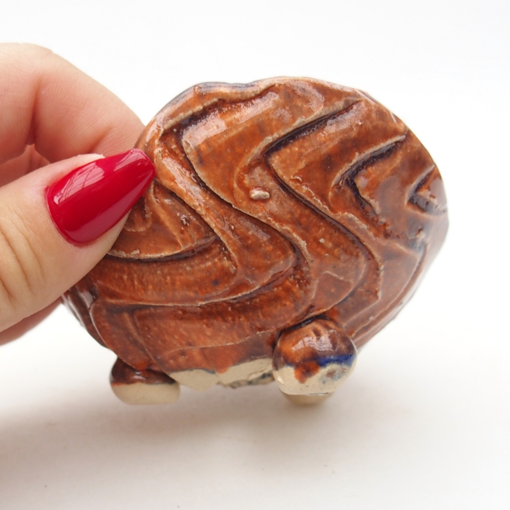 Ceramic Shell 8 x 9,5 x 5 cm , colour orange