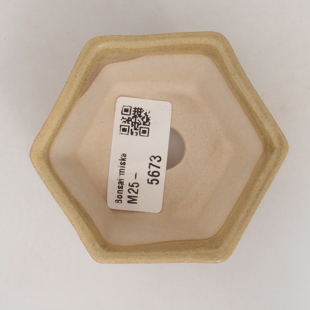 Mini bonsai bowl 8 x 7 x 4 cm, color brown