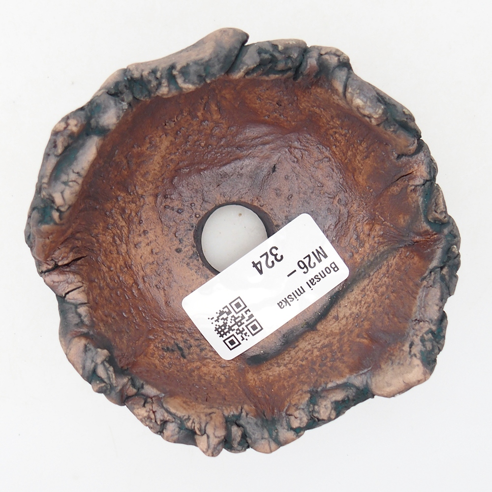 Ceramic Shell 9 x 8,5 x 6 cm , colour green