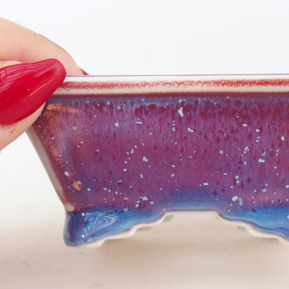 Mini bonsai bowl 8,5 x 7,5 x 4 cm, colour purple