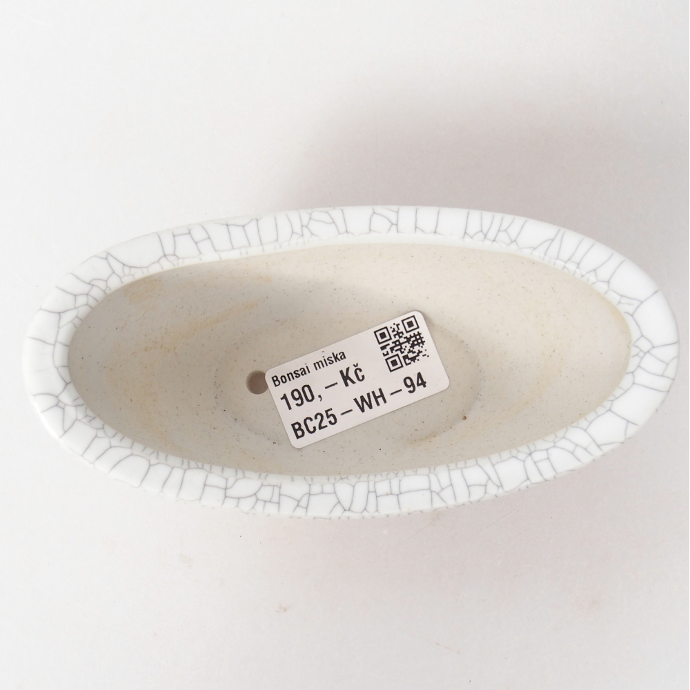 Ceramic bonsai bowl 12,5 x 6,5 x 5,5 cm, raku colour