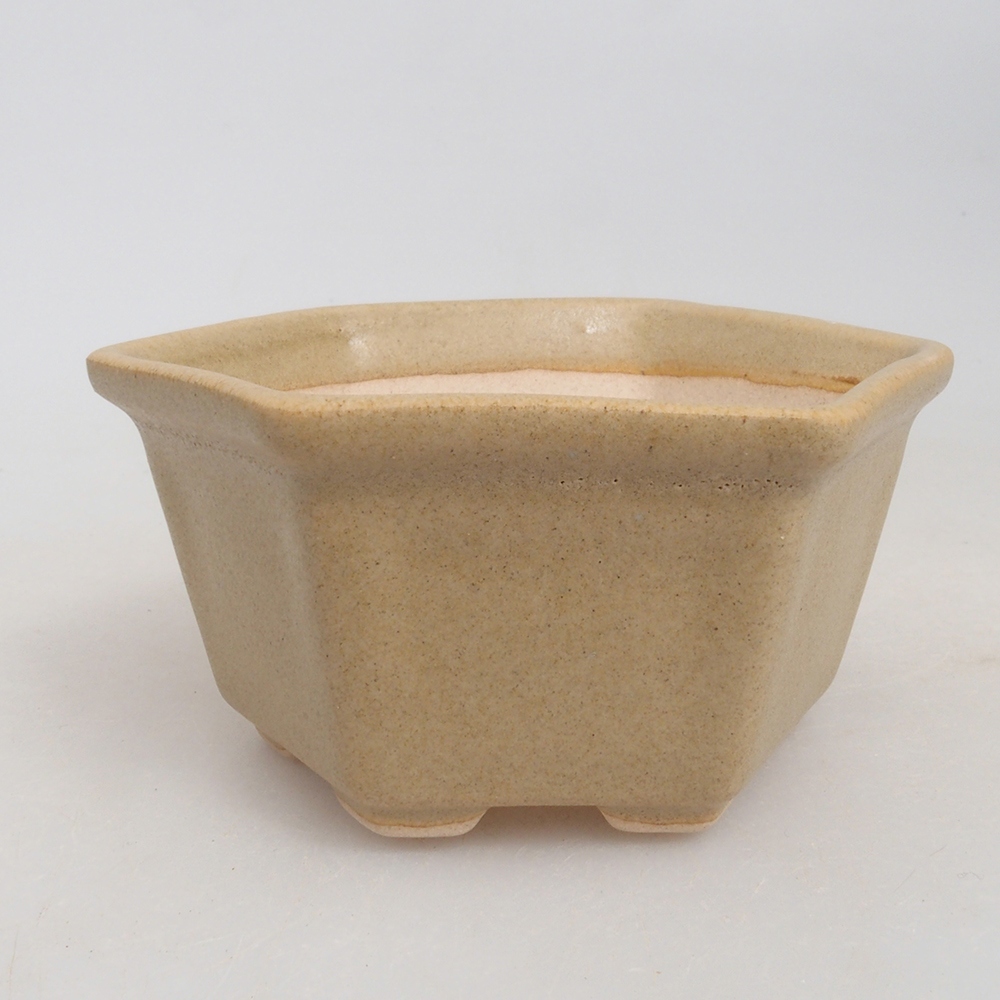 Mini bonsai bowl 8 x 7 x 4 cm, color brown
