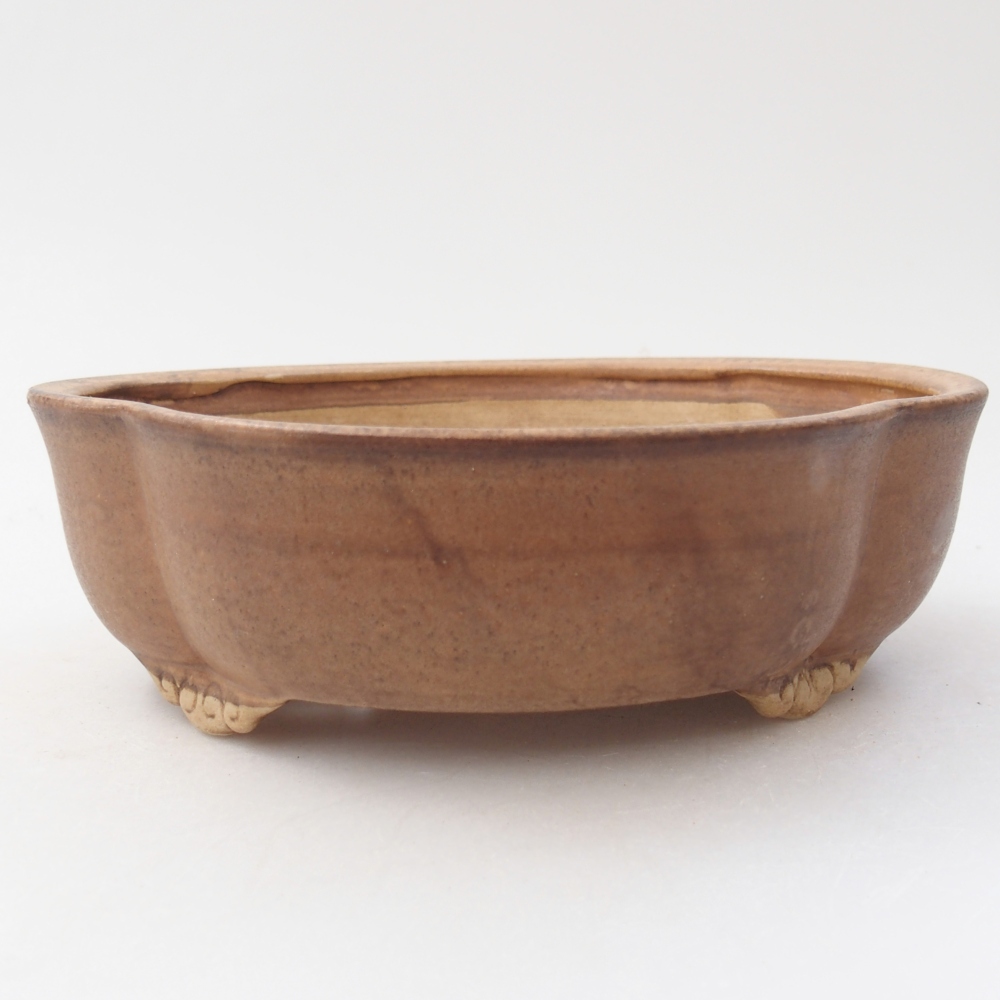 Ceramic bonsai bowl 17 x 15 x 5,5 cm, pink